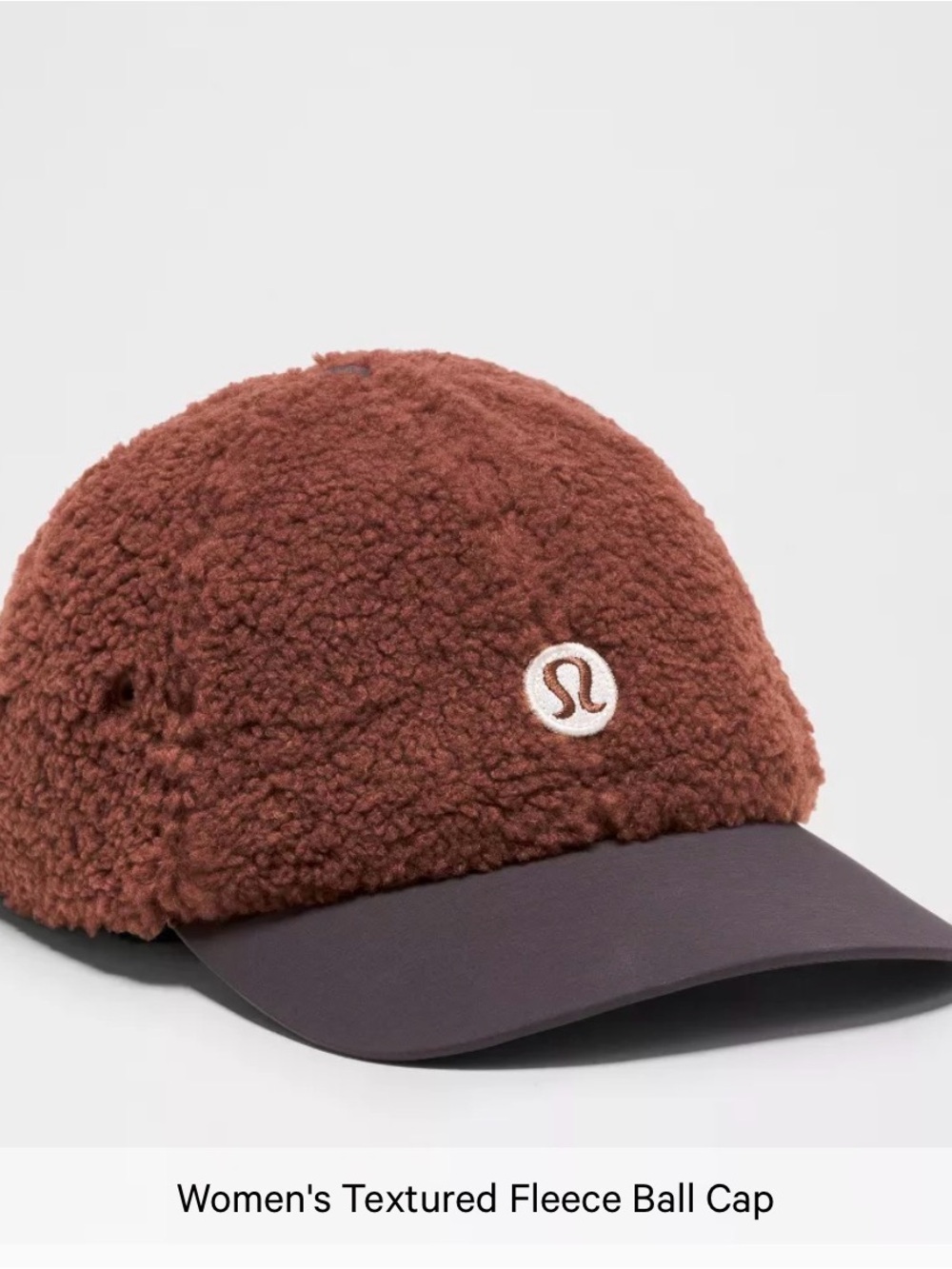 Lululemon Women's Textured Fleece Ball Cap - Brown